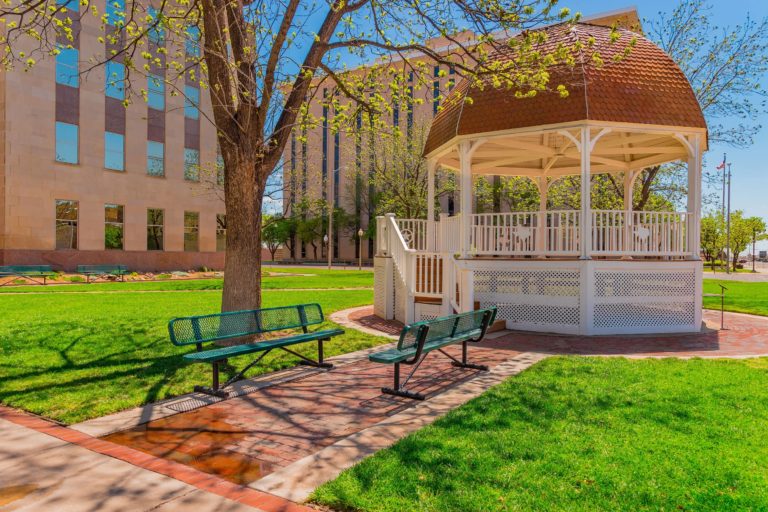 Downtown gazebo architecture in Lubbock