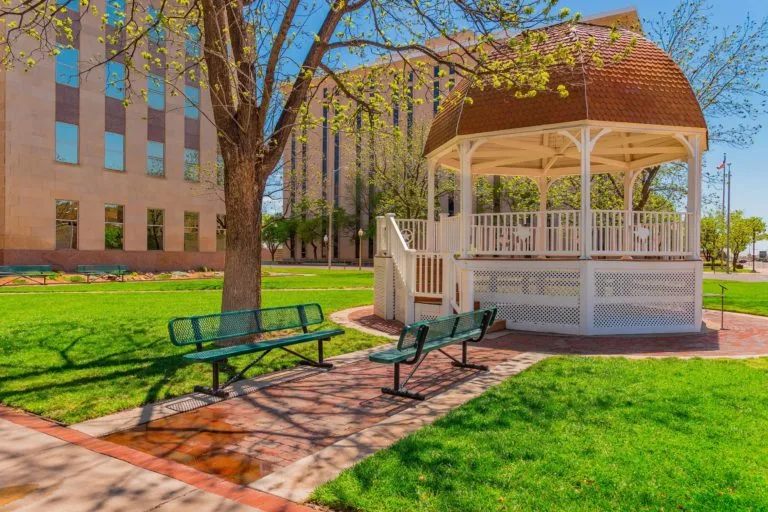 Downtown gazebo architecture in Lubbock