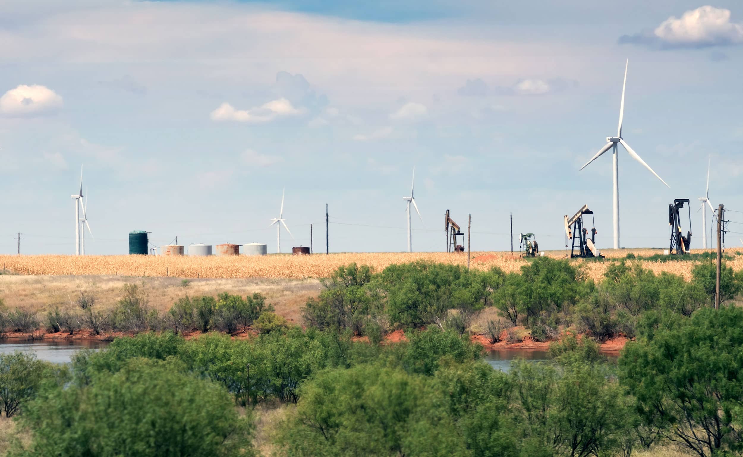 Oil fields of Midland, Texas