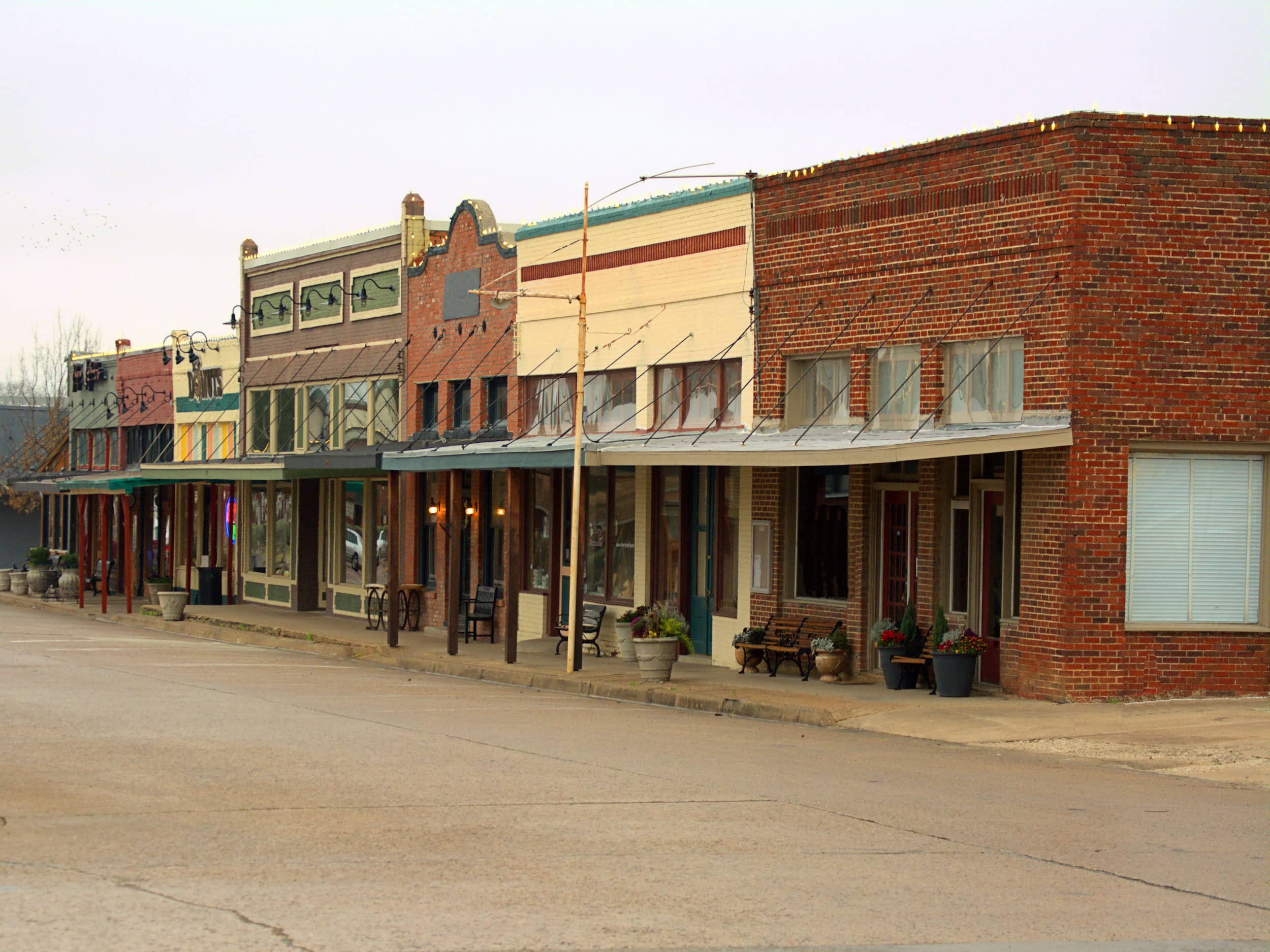 Small old town Fayetteville, Texas