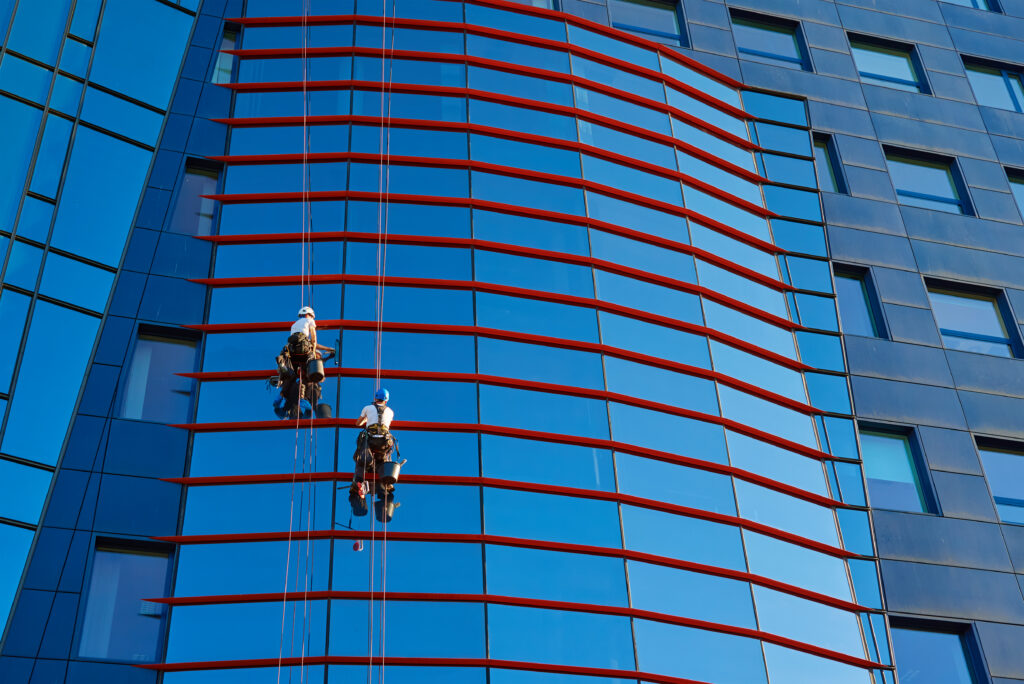 workers cleaning windows in business center in scy 2026 03 23 23 49 52 utc