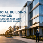 Commercial building maintenance for a professionally maintained commercial property