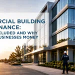 Commercial building maintenance for a professionally maintained commercial property