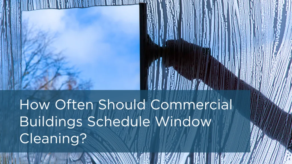 Commercial window cleaning for a professional building exterior