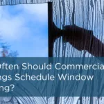 Commercial window cleaning for a professional building exterior